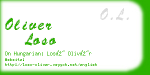 oliver loso business card